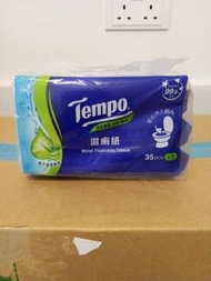 Tempo濕廁紙35pcs x3包(清爽蘆薈)