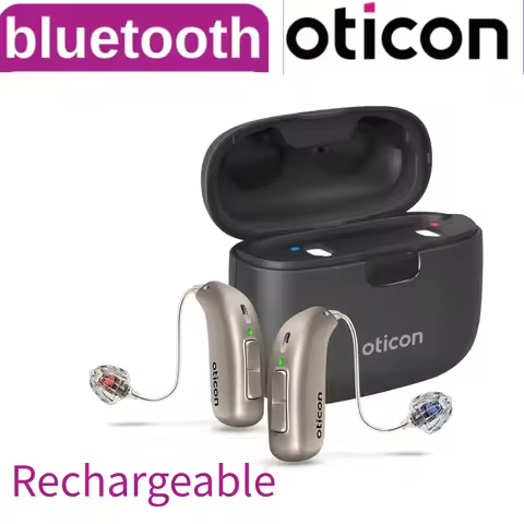 Oticon Jet PX 2 MiniRITE Rechargeable Hearing Aids 48 Channels Programmable Bluetooth Hearing Aid Su