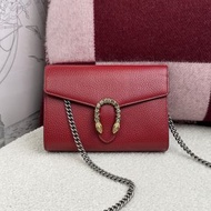 Gucci Dionysus gucci酒神 紅色woc鏈條包
