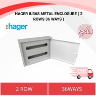 HAGER IU36S METAL ENCLOSURE ( 2 ROWS 36 WAYS )