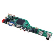 XINGHEC2 บอร์ดไดรฟ์มาเธอร์บอร์ด LCD TV 1ชุด RR52C.03A รองรับ DVB-T2 DVB-T พร้อมรีโมทคอนโทรลที่สำคัญฟ