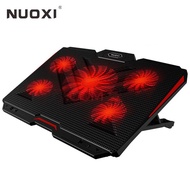 NUOXI Gaming Laptop Cooler 2 USB Ports And Five Big Cooling Fan Laptop Cooling Pad LED Backlit Notebook Stand For 12-17 Inch