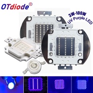 UV LED 3W 5W 10W 20W 30W 50W 100W High Power Light UV Purple LED 365nm 385nm 395nm 400nm 405nm 410nm