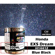 Blue Black Crystal Honda EX5 H14412 Cat 2K Paint Aikka CW DIY Spray Bottle Dengan Spray Gun 500ml & 