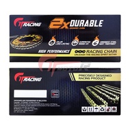 GTmotor GT Racing Gold Chain Motorcycle Racing Chain Rantai Motor 428Hx122L / 428Hx132L / 415Hx132L 