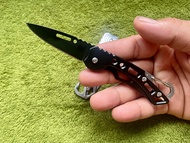 มีดพับเหล็กคาร์บอน 53hrc มีดพกพา แค้มปิ้ง พวงกุญแจ มีดเดินป่า มีดเล็ก มีดพับเล็ก001B