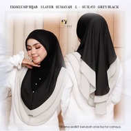 💐TUDUNG SUMAYYAH - SAIZ L💐 TUDUNG 3 LAYER - BRAND EZZUFIRDA