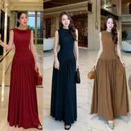 Queen. Shimmer99 Long Dress Simple And Elegant Design Slim Fit Beautiful Flowing Skirt