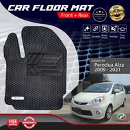 Original Perodua Alza 2009 - 2021 Car Floor Mat Red Black Carpet Front Rear Back Rubber Driver Seat 