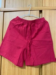 蘭陵紅色舒適短褲❤️