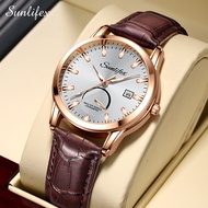 SUNLIFEX Jam Tangan Pria Tampilan Kalender Laki Original Jam Kekinian Jam Tangan Cowok