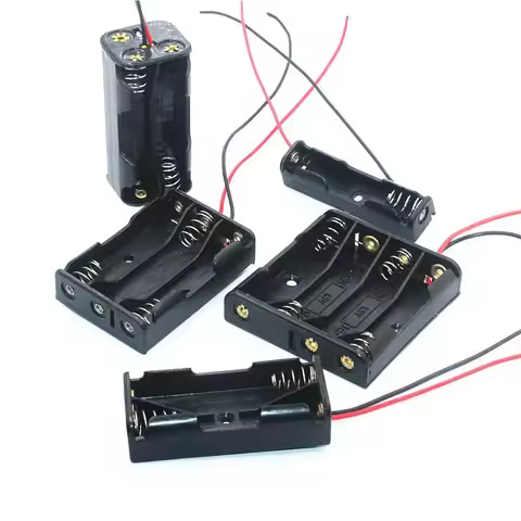 1X 2X 3X 4X AA Power Battery Storage Case Holder Socket DIY UM3 1.5V Dual AA LR6 Container Wt Lead C
