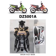 Body Cover Set DEMAK EVO-ZR 110 BLACK GREEN YELLOW ORANGE COVERSET Original Demak EVO ZR EVOZR Free 