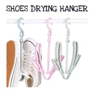 Shoes Drying Rack Shoes Drying Hanger Double Hook Multi-Purpose Hanger 360 Degrees Rotatable