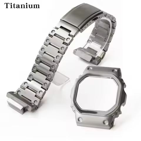 DW5600 Mod Kit Titanium Watch Case Bracelet Fit for DW-5600 GW-B5600 GB-5600 GW-M5610 G-5600 GW-S560