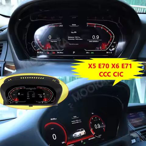 12.3 '' LCD Dashboard For BMW X5 E70 X6 E71 F15 F16 CCC CIC Digital Instrument Panel Cluster Virtual