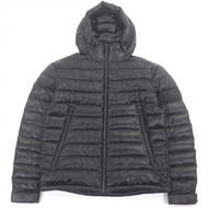 MACKAGE KEAGAN-RS 再生尼龍拉鍊連帽輕薄羽絨服，黑色，男款 40 碼，成色極佳