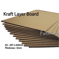 Kraft Layer Board 5mm - A3