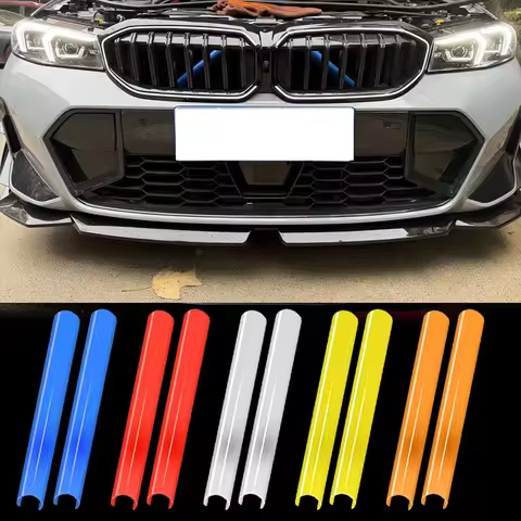 2Pcs Car Front Grille Trim Strip For BMW 1 2 3 4 Series F30 F31 F32 F34 F35 F36 G20 G21 G28 G29 F20 