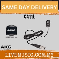 AKG C411L Stringed Instrument Microphone with Mini XLR Connection (C411-L/C411 L)
