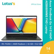 Asus VivoBook Go 14 E1404F-AEB888WMS FHD Laptop (R5-7520U16GB512GB14"W11)
