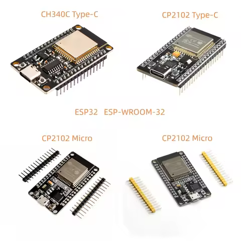 ESP32 ESP-32 WIFI Bluetooth Development Board CH340C CP2102 Type-C/Micro USB, Supports AP, STA, AP+S