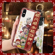Protective Wrist Strap Phone Case For TP-Link Neffos C9 Max Dirt-resistant Kickstand Cute Ring Anti-