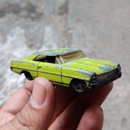 diecast junk hotwheels 66 nova hijau diecast bekas mobilan bekas