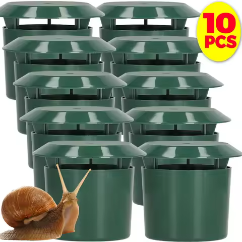 1/10pcs Snail Trap Catcher Garden Slug Cage Snail Cage Slug Pest Repeller Tool Reusable Plastic Snai