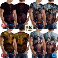 2Pac TuPac Shakur T-SHIRT Fullprint Polyester Material Unisex Jersey T-SHIRT