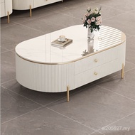 Influencer Nordic Combination TV Cabinet 2024 Light Luxury New Style Coffee Table Table Household Li