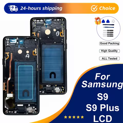 New TFT For Samsung S9 G960 G960N G9600 G960U LCD Display With Frame Touch Screen For Samsung S9+ S9