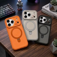 Magsafe Tech Case for Ip 17 Ip 17 Air Ip 17 Pro Ip 17 Magnetic SoftcasePro Max Stand CoverRing