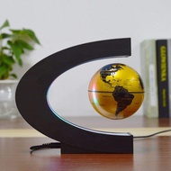 LED Flotating Globe Maglev Globe C-shape World Map Globe Electronic Magnetic Levitation Floating Glo