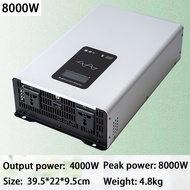 {UU61} 5000W 6000W 8000W Pure Sine Wave Inverter DC 12V 24V to AC 220V Powerful Inverter Portable Co