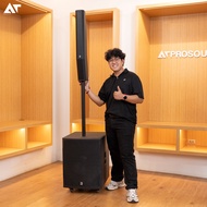 River Acoustics S15 ชุดลำโพงคอลัมน์ มีแอมป์ในตัว ดอกเสียงกลาง 3.5 นิ้ว 8 ดอก ซับ 15 นิ้ว AT Prosound