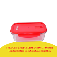 LIMITED EDITION COCA COLA GLASS MICROWAVABLE LUNCHBOX