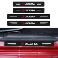 rbon Fiber Door Sill Protection Sticker 4pcs Car Accessories for Acura MDX RDX Integra ADX ZDX TLX N