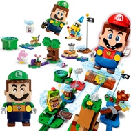 Birthday Gift Building Blocks Super Mario 71387 Luigi Adventure Entry Level Game Assembling Toys Chi