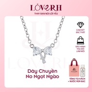 Sweet Silver Bow Necklace S925, High Quality Necklace Meaningful Gift for Girlfriend - DC003