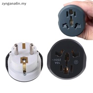 zyngana6n 16A Universal EU Travel Adapter Euro Converter UK US AU to EU AC Soet Plug MY