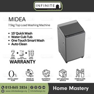 Midea MA100W75 (7.5KG) / MFW-1055CV (10.5KG) / MFW-1255CV (12.5KG) Fully Auto Washing Machine / Wash
