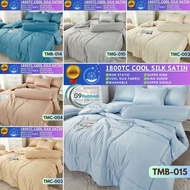G9 1800Tc Cooling Silk Bedsheet Super King 7in1 | Bedsheet With Comforter Set | Cadar Hotel Bedding