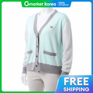MAISON KITSUNE BABY FOX PATCH COLOR BLOCK CARDIGAN MW00505KT1036-P305 แพทช บลอก คารดแกน