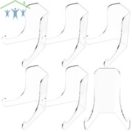 6 Pcs Acrylic Plate Stand 6 Inches Clear Acrylic Display Stands Exquisite Card Display Stand Multifu