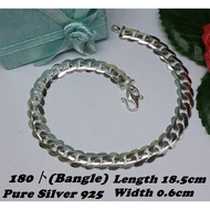 Genuine SILVER 925 Bangle  (Bangle Untuk Dewasa)