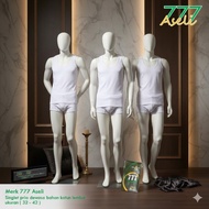 KATUN Singlet Original Plain White Men's777 (6 Pcs) Men's Singlet Plain White777 Men's Undershirt An