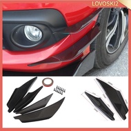 [Lovoski2] Matte plastic Car Bumper Spoiler Lip  Canard Splitter Diffuser Valence