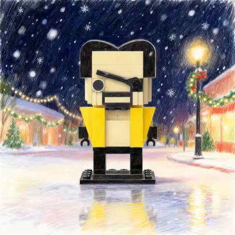 117pcs MOC Brickheadz Goro Majima Yakuza Model Building Blocks Architecture Christmas Gift Creative 