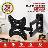 Telescopic TV Bracket 10-52 Inch Wall TV X100 X200 and X400 UP TO 22KG
